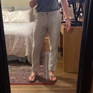 Slim Fit Linen Pants 31x30